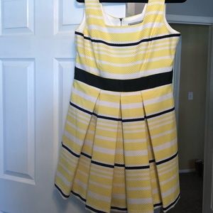 Yellow and Black Striped dress